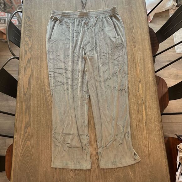 NWT Skims Velour Track Pants Gunmetal Size 4X - Picture 1 of 10